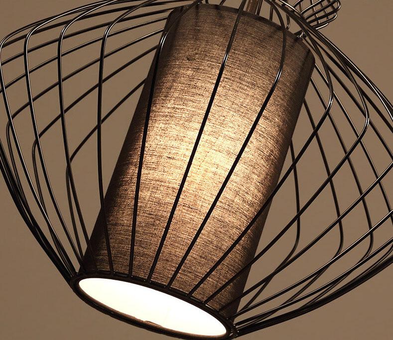 Industrial Retro Metal Birdcage Lantern Light Pendant
