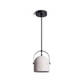 Nordic Creative Cement Pendant Light - 1-Light Cylinder Fixture