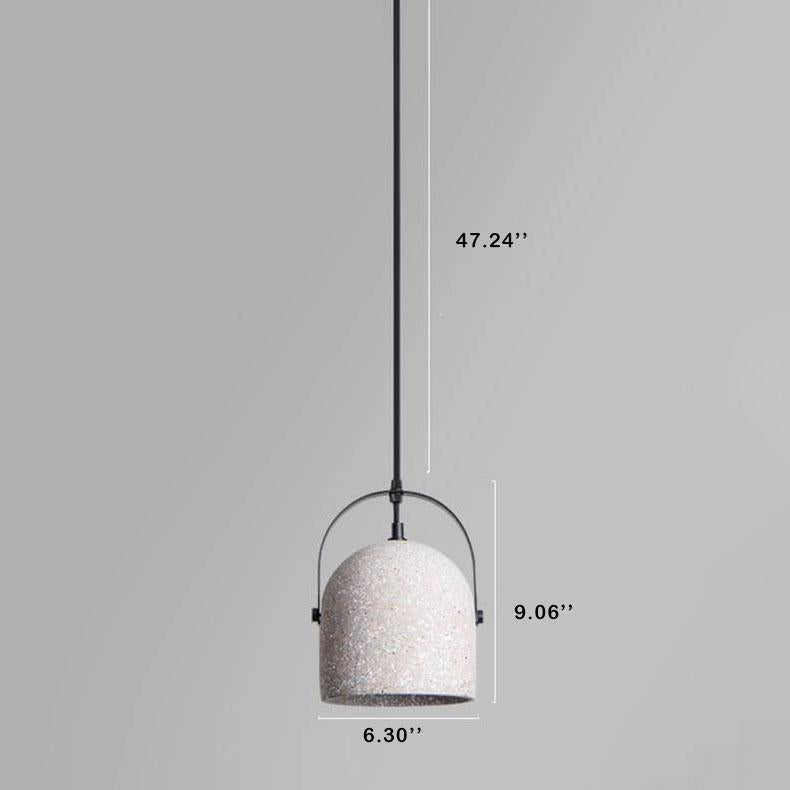 Nordic Creative Cement Pendant Light - 1-Light Cylinder Fixture