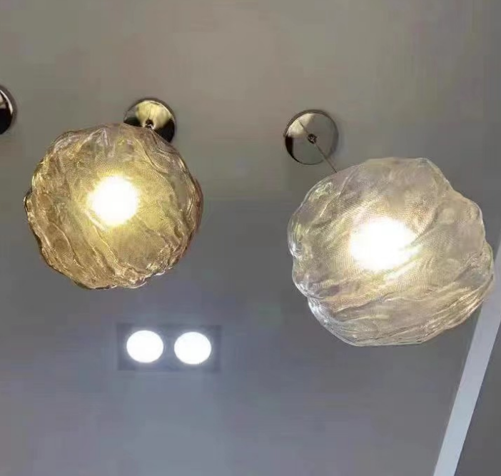 Modern Cloud Glass Pendant Light - 1-Light Suspension Fixture for Contemporary Decor