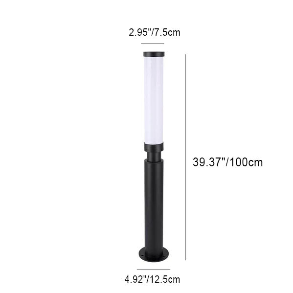 Modern Acrylic Waterproof Lipstick Outdoor Lawn Lamp - LED Decorative Lighting, Creative Garden Lamp, Stylish Landscape Illumination