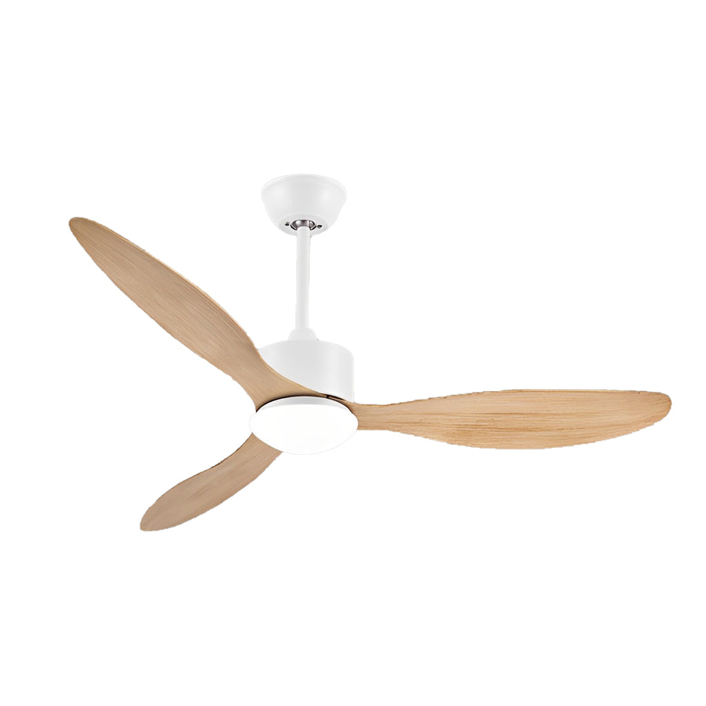3 Blades Mute LED Dimmable Ceiling Fan with Remote Control, Modern Light Fixture