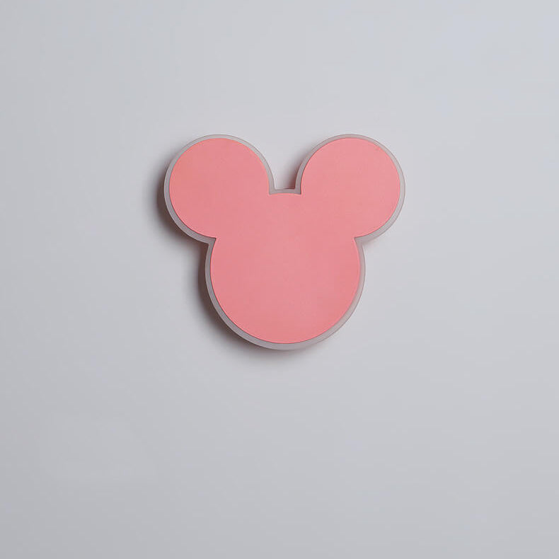 Cartoon Creative Mouse Rabbit LED Wall Sconce Lamp Cute Night Light Kids Room Decor Nursery Lighting Creative Wall Fixture Funny Animal Design Energy Efficient Light for Children's Bedroom Modern Home Décor Unique Gift Idea for Kids Fun Cartoon Character