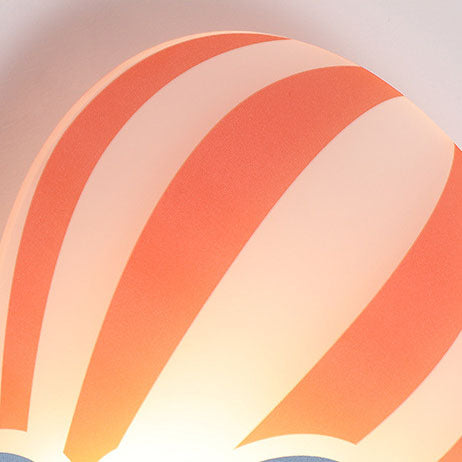 Contemporary Hot Air Balloon Clouds LED Wall Sconce Lamp for Kids Bedroom, Modern Iron Acrylic Wall Light, Cute Nursery Decor, Unique Children's Room Lighting, Cloud and Balloon Design Wall Lamp, Decorative Kids Room Lighting Fixture, Playful Bedroom Wall