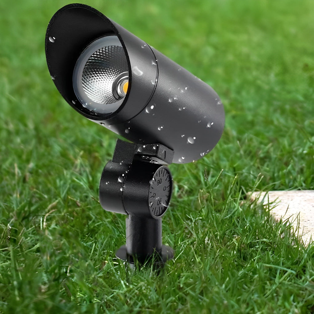 Waterproof Black Modern LED Outdoor Spotlights Lawn Lamp
