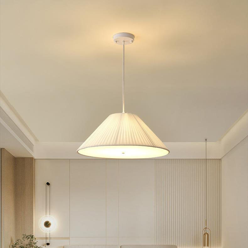 Contemporary Scandinavian Round Iron Acrylic 4/5 Light Pendant for Living Room