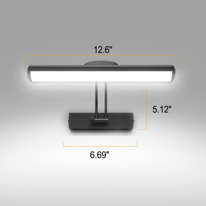 Minimalist Adjustable LED Wall Sconce Bar Light – Multi-Angle Dimmable Vanity Lamp