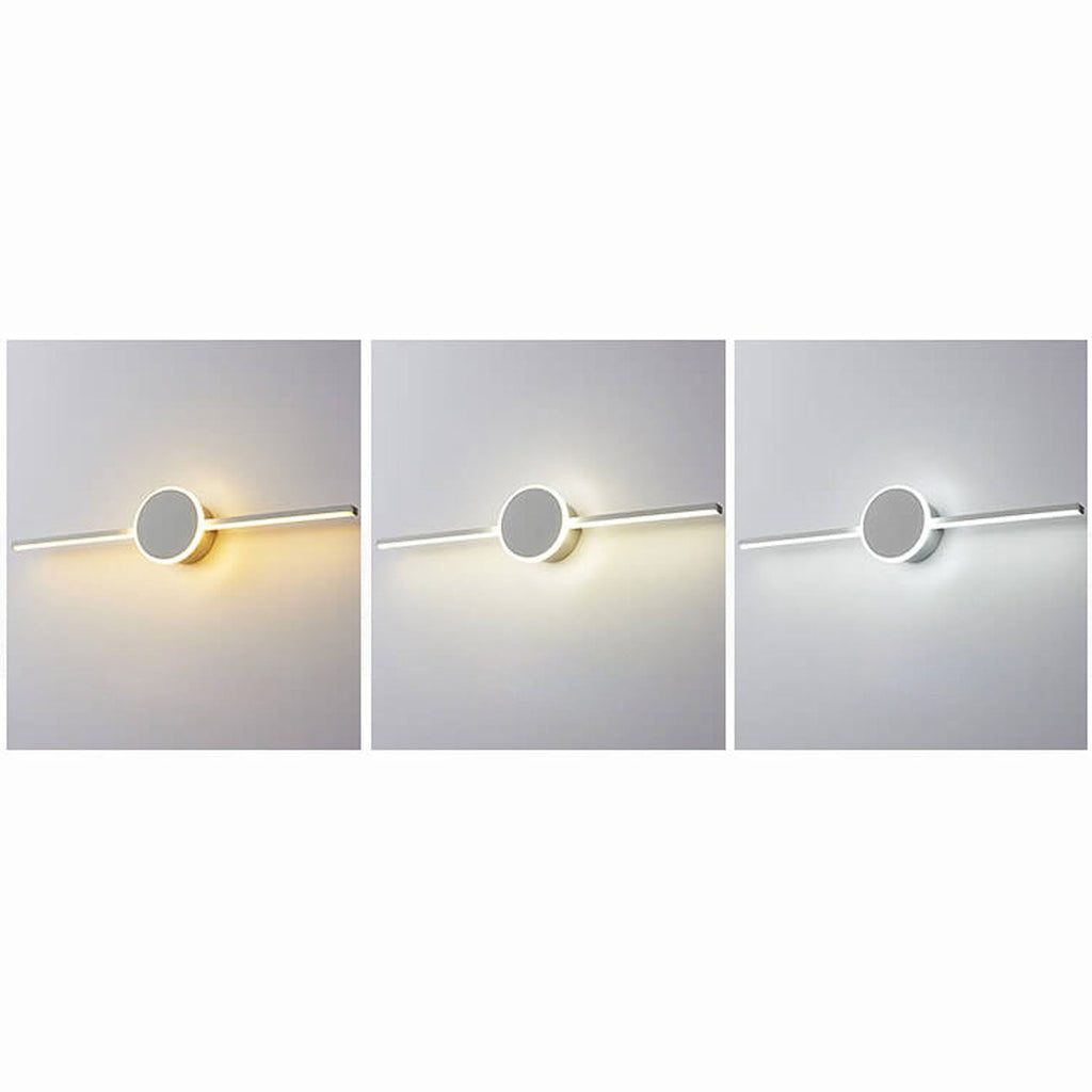 Nordic Minimalist LED Wall Sconce - Long Disc Vanity Light