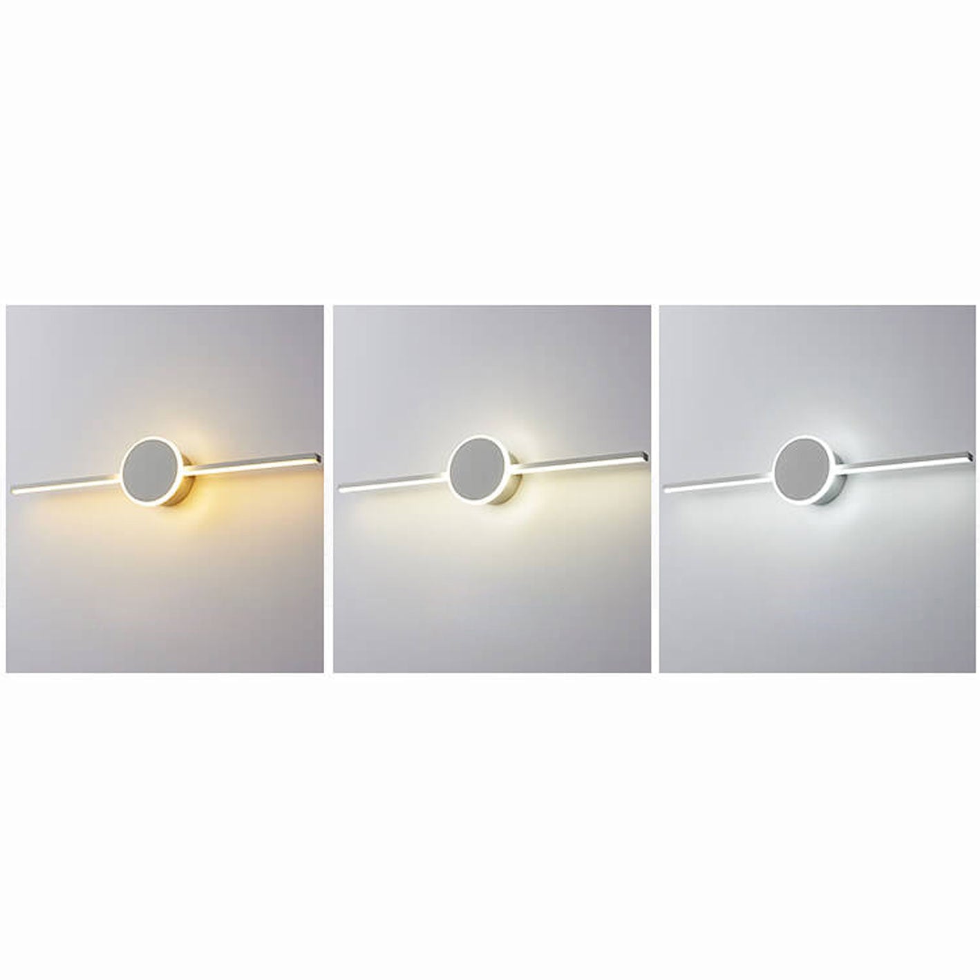 Nordic Minimalist LED Wall Sconce - Long Disc Vanity Light