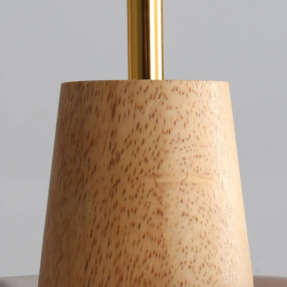 Nordic Minimalist Macaron Wood Cement Pendant Light - 1-Light Design for Modern Home Decor