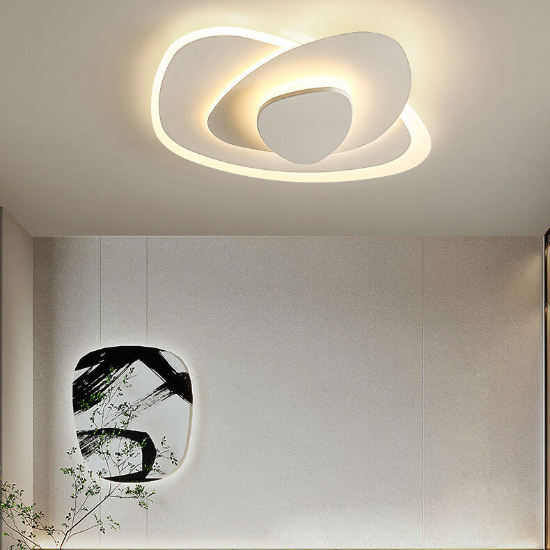 Nordic Geometric Wrought Iron LED Flush Mount Ceiling Light