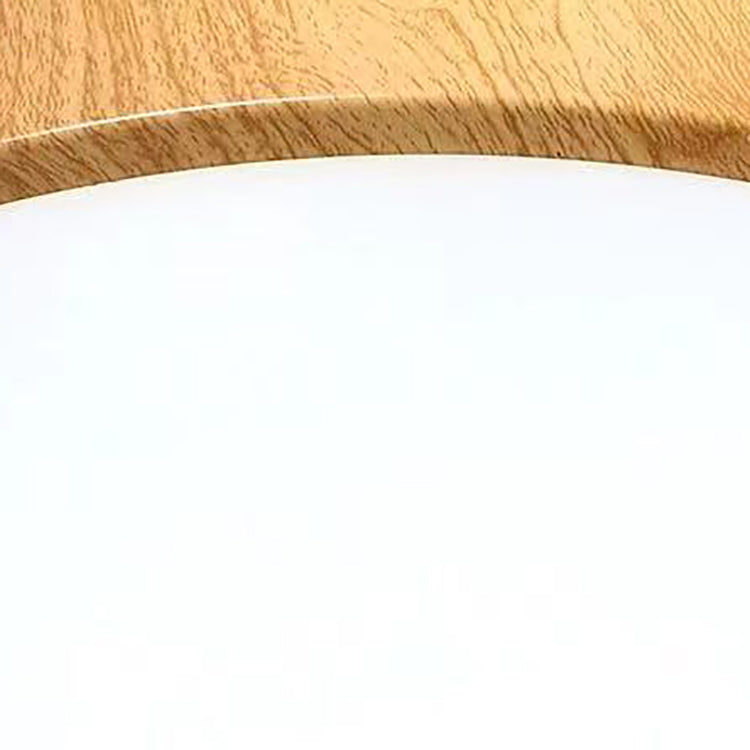 Contemporary Scandinavian Round PVC Iron LED Flush Mount Ceiling Light for Bedroom