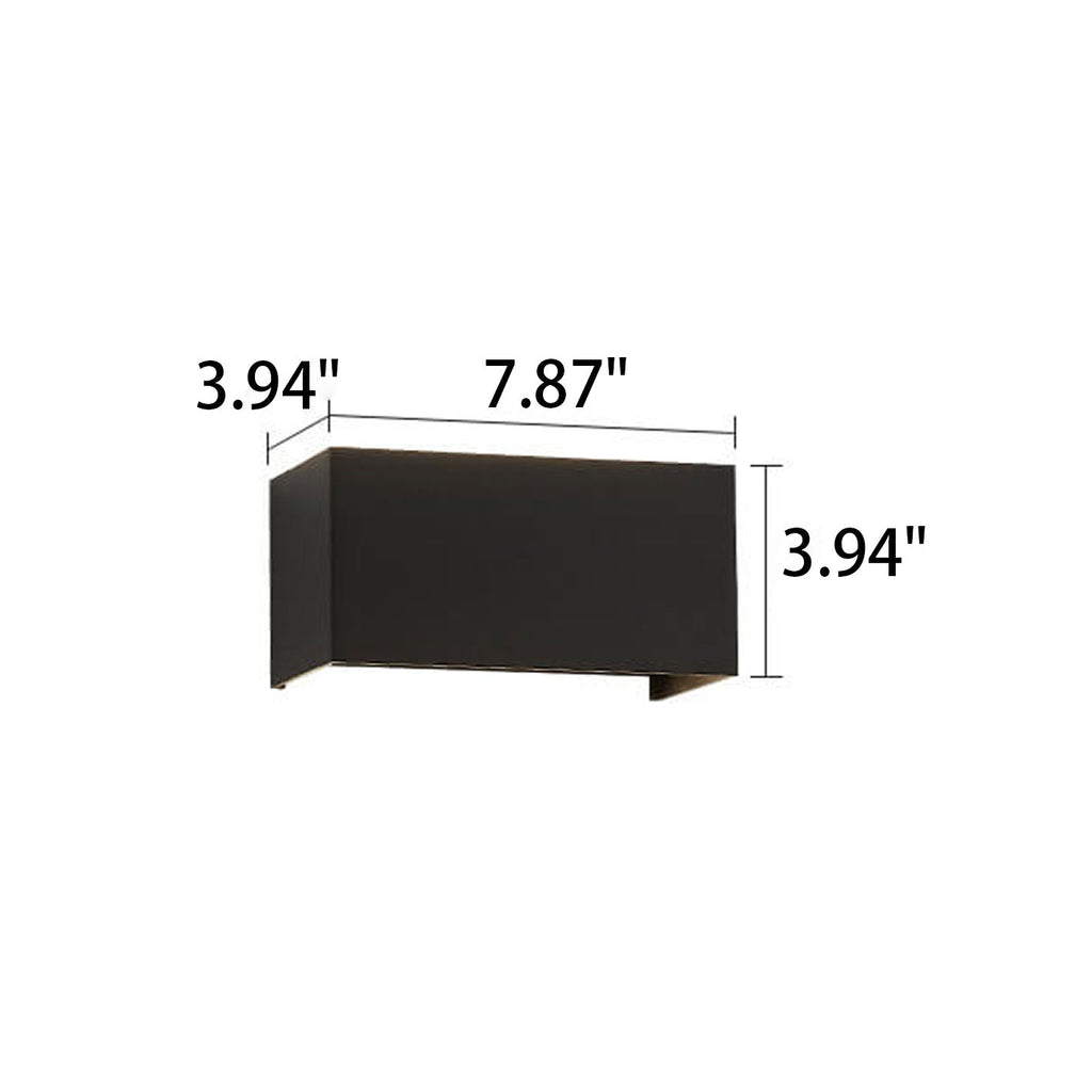 Modern Outdoor Waterproof Rectangular LED Wall Sconce – Up and Down Illumination