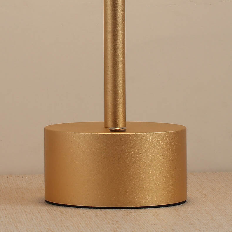 Modern Minimalist USB LED Table Lamp - Cylindrical Metal & Acrylic Design