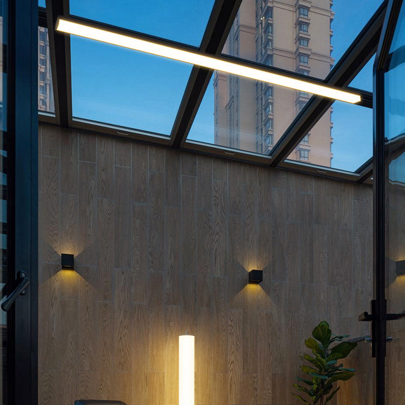 Modern Minimalist Aluminum LED Flush Mount Ceiling Light for Outdoor Patio