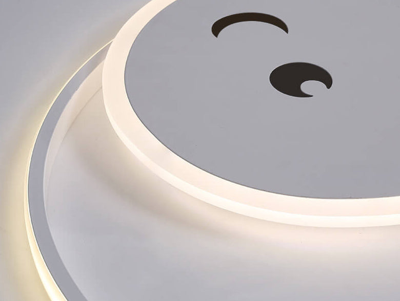 Creative Cartoon Dolphin Moon LED Kids Flush Mount Ceiling Light for Child’s Bedroom, Nursery Lighting, Whale Design Ceiling Fixture, Playful Ocean Theme, Adjustable Brightness, Energy-Efficient, Cute Kids Room Decor, Unique Playroom Lighting, Safe for Ki