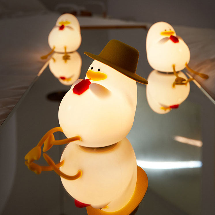 Contemporary Kids Cartoon Duck LED Night Light Table Lamp for Bedroom