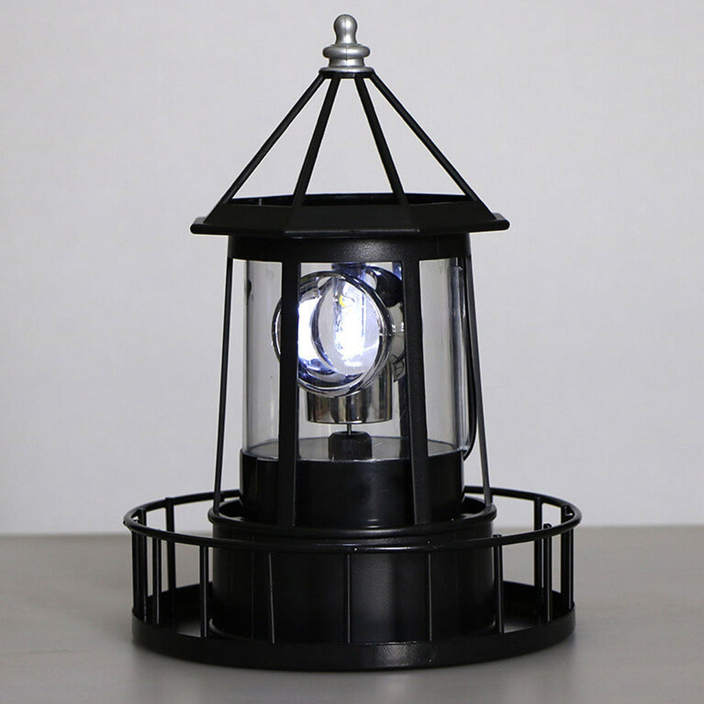 Solar Rotating Tower LED Garden Light - Creative Resin Landscape Decoration