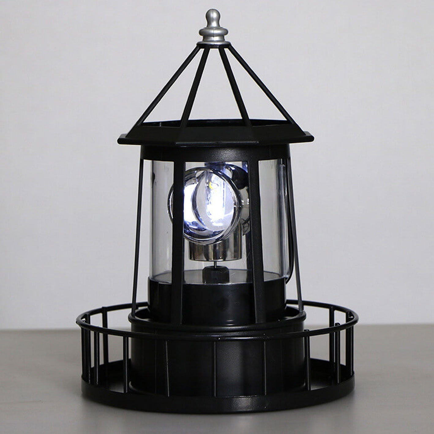 Solar Rotating Tower LED Garden Light - Creative Resin Landscape Decoration