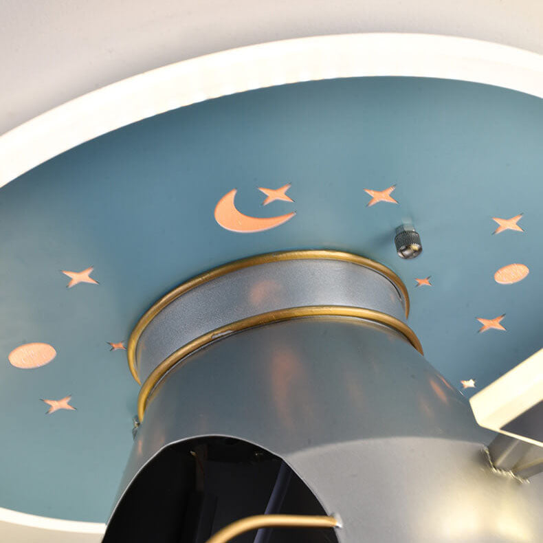 Creative Simplicity Spaceman Astronaut LED Kids Flush Mount Ceiling Light, Children’s Space Theme Lighting, Astronaut Bedroom Light Fixture, Nursery Decor, Kids Room LED Ceiling Lamp, Modern Space Adventure Light, Unique Space Explorer Ceiling Light for K