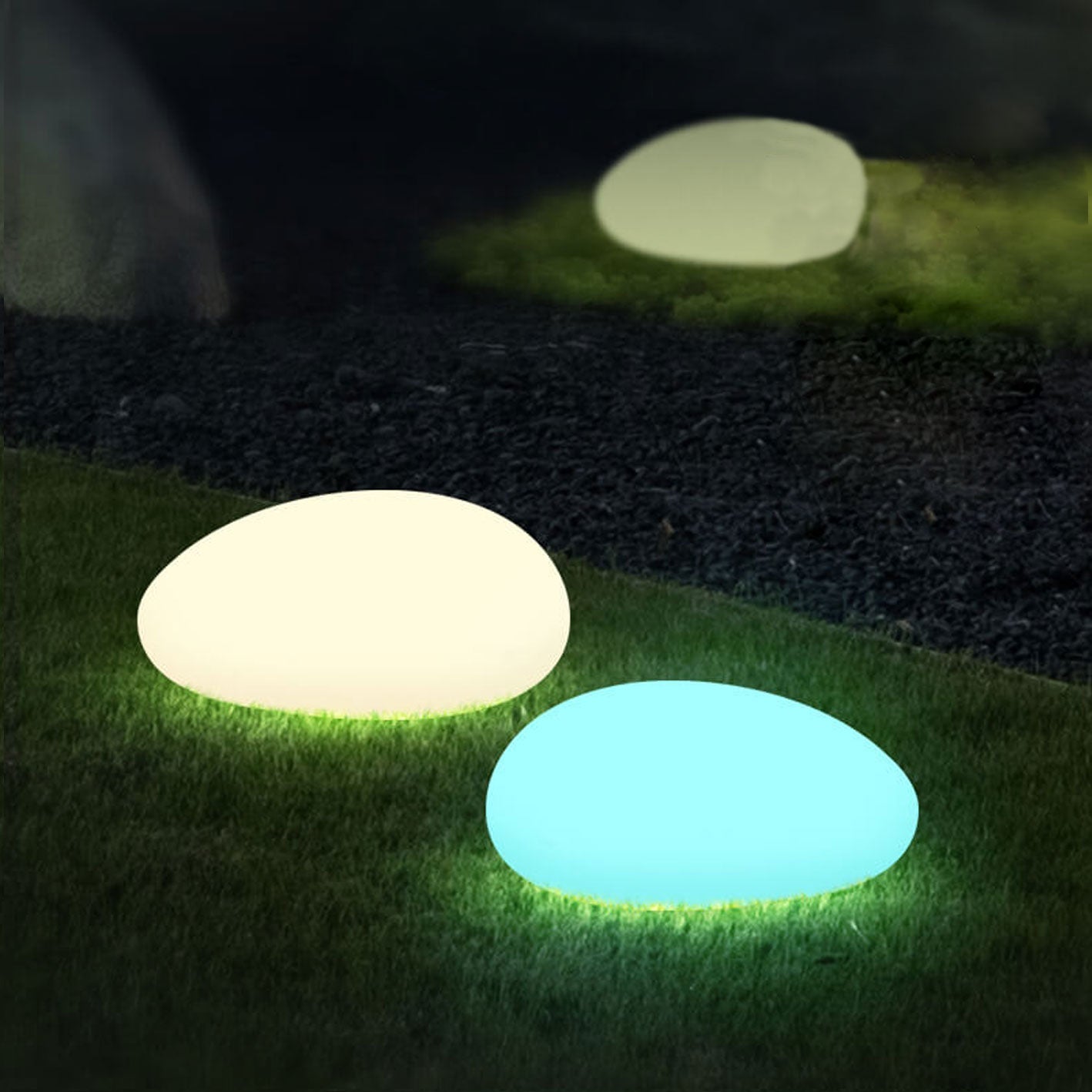 Solar Waterproof PE Spherical LED Lawn Light | Outdoor Decorative Lighting