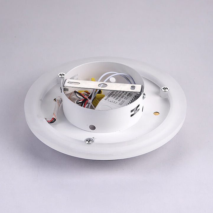 Nordic Simple Acrylic LED Flush Mount Ceiling Light - Square Circle Iron Design