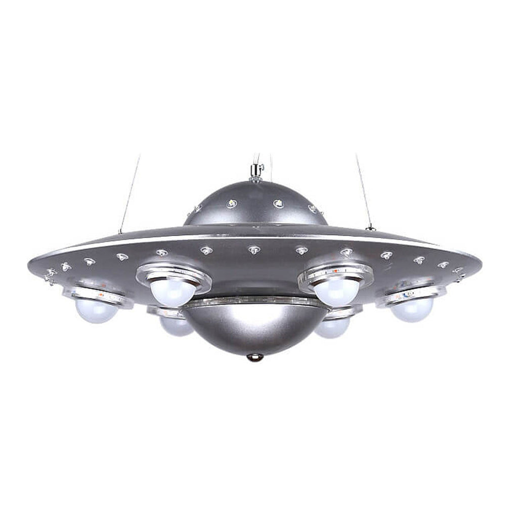 Creative Cartoon UFO Flying Saucer LED Chandelier for Kids Room Lighting