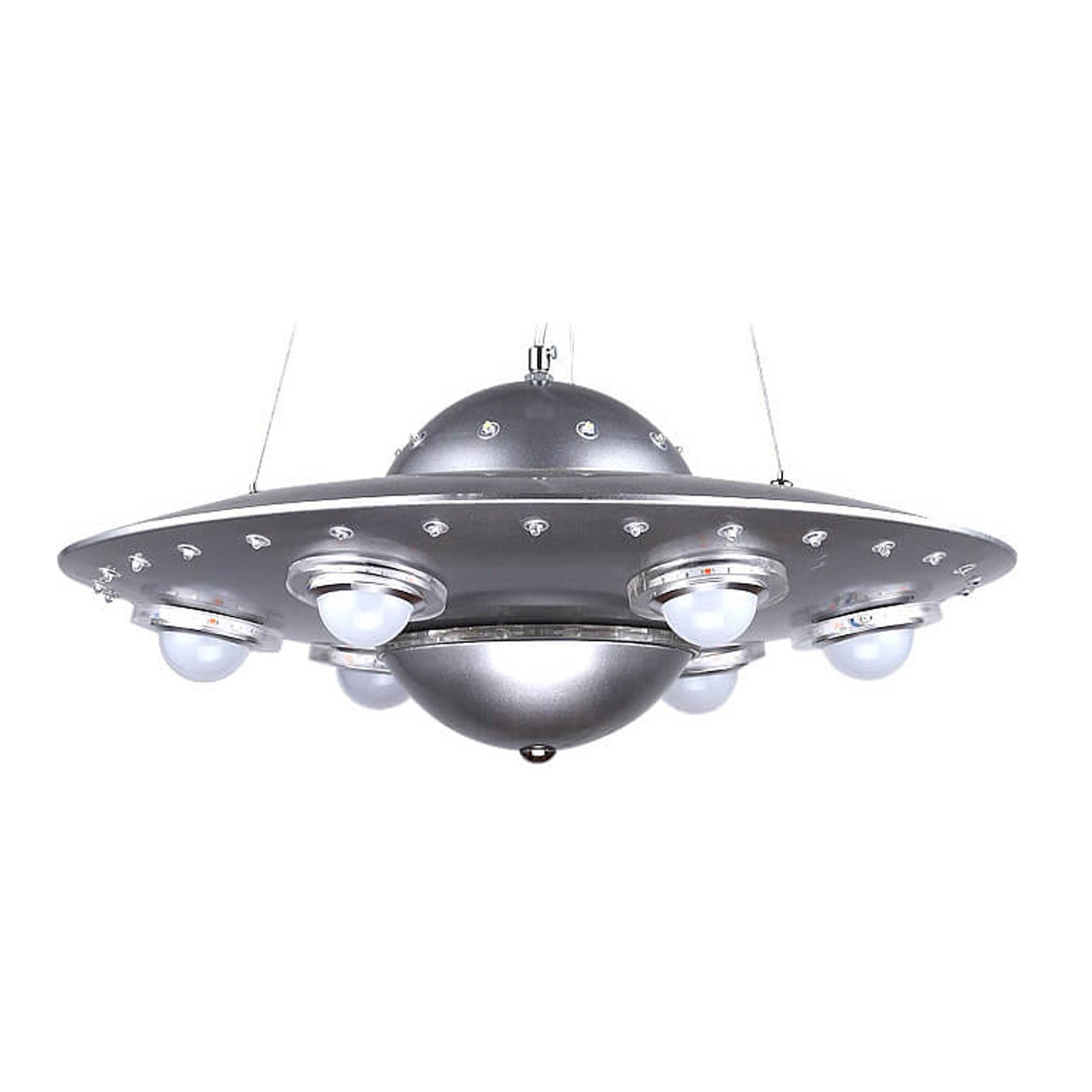 Creative Cartoon UFO Flying Saucer LED Chandelier for Kids Room Lighting