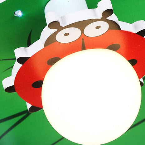 Contemporary Monkey Leaf Acrylic 5-Light Flush Mount Ceiling Light for Kids' Bedroom