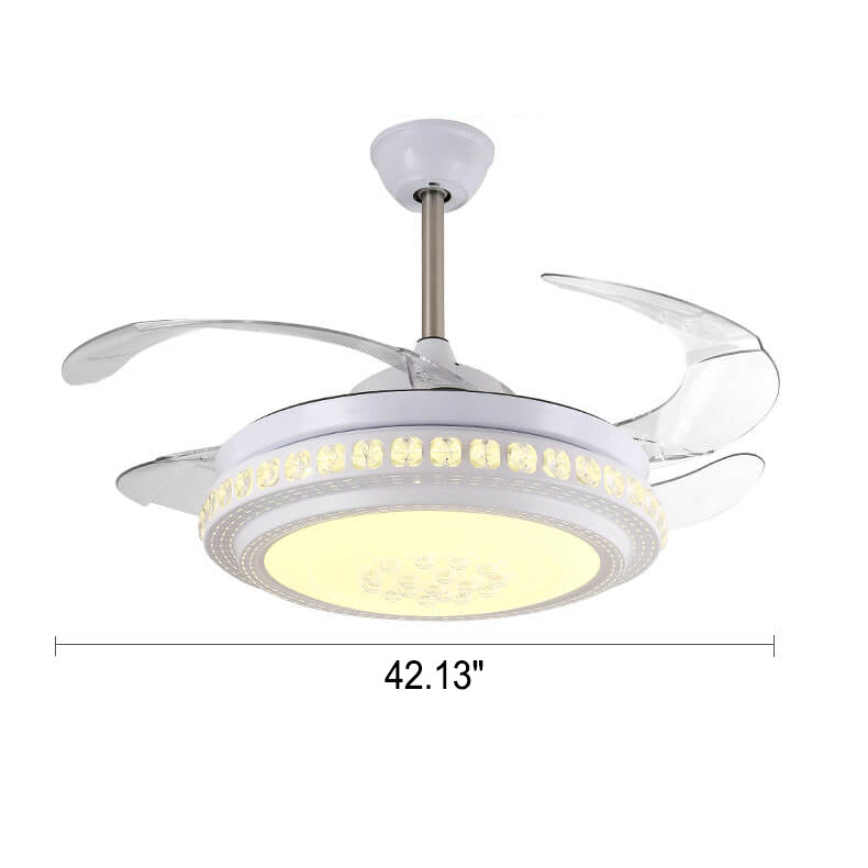 Modern Minimalist Star Piano Design LED Ceiling Fan Light