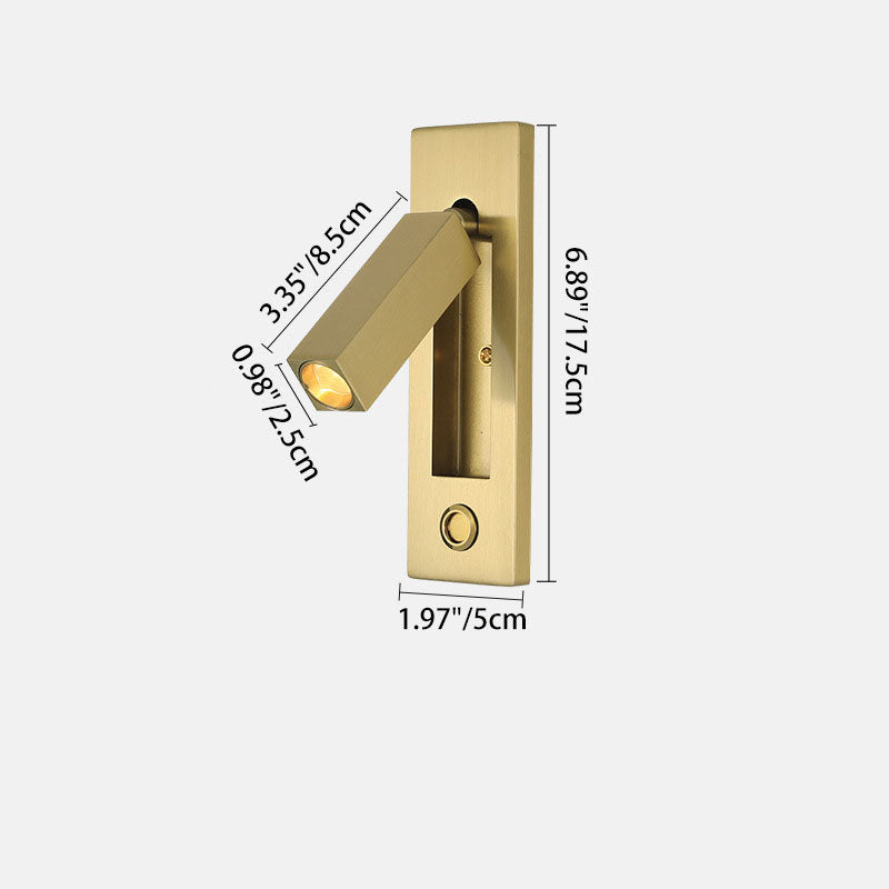 Modern Minimalist Rectangular LED Wall Sconce - Aluminum Design, Energy Efficient Lighting, Stylish Home Decor