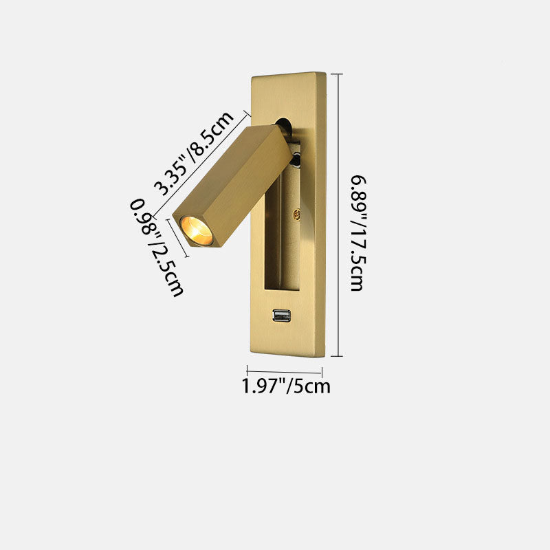 Modern Minimalist Rectangular LED Wall Sconce - Aluminum Design, Energy Efficient Lighting, Stylish Home Decor