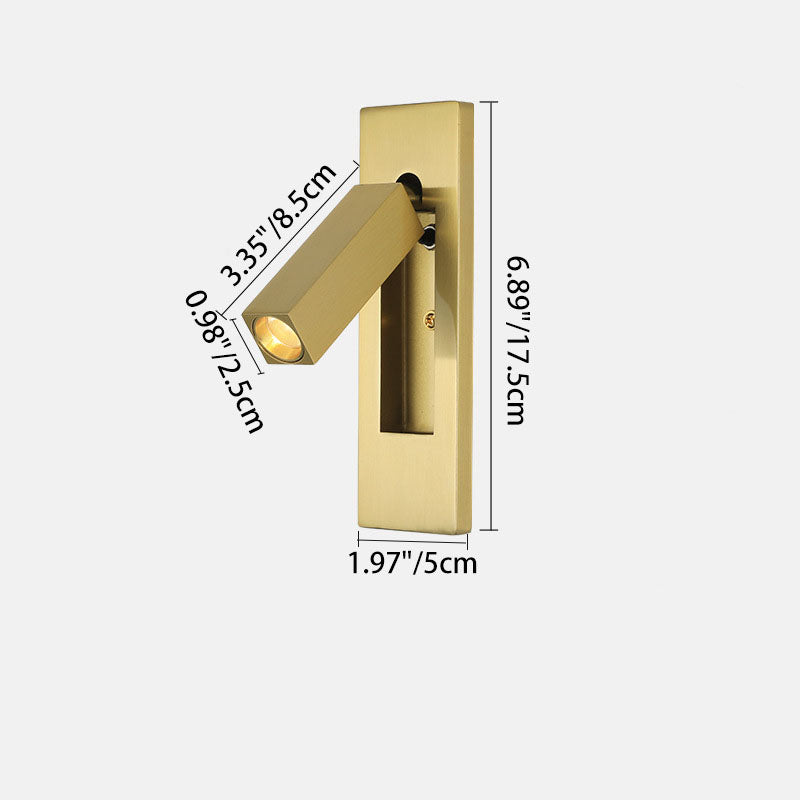 Modern Minimalist Rectangular LED Wall Sconce - Aluminum Design, Energy Efficient Lighting, Stylish Home Decor