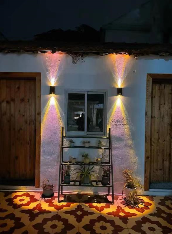 Solar Outdoor Waterproof LED Wall Sconce - Up & Down Lights