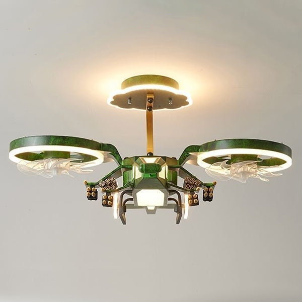 Contemporary Kids Airplane Acrylic LED Ceiling Fan Light for Bedroom 

Illuminate your child's room with this stylish and fun airplane-themed ceiling fan light. Featuring a modern design, the acrylic construction provides a bright and energy-efficient LED