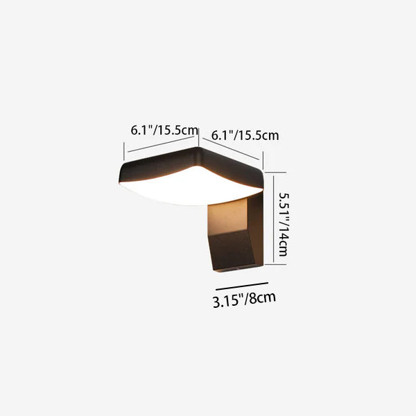 Modern Minimalist Waterproof Aluminum LED Wall Sconce - Outdoor Patio Lamp
