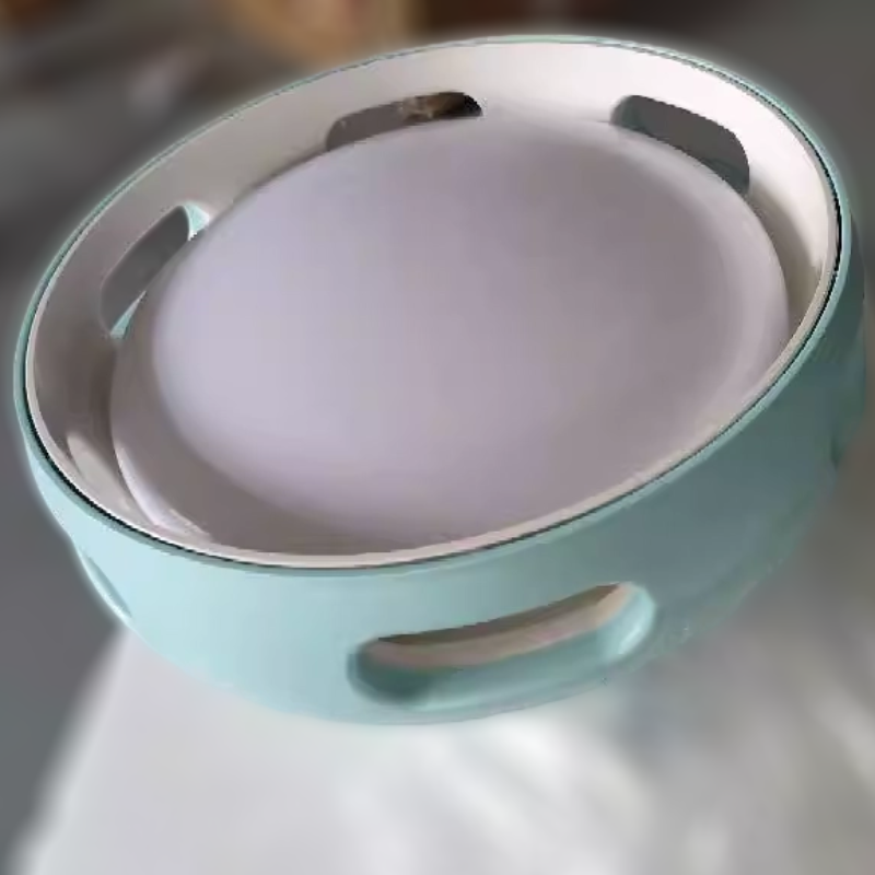 Contemporary Nordic Bladeless Ceiling Fan Light - Acrylic LED Semi-Flush Mount for Bedroom