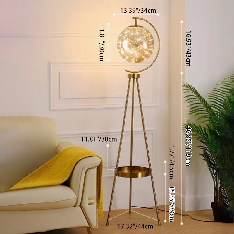 Contemporary Spherical Glass Metal LED Floor Lamp for Living Room 

Elevate your living space with this modern spherical glass and metal LED standing floor lamp. Perfect for adding a stylish touch, this lamp combines contemporary design with energy-effici