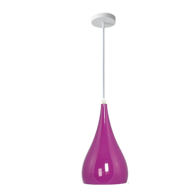 Contemporary Nordic Iron Wood Aluminum Gourd Pendant Light for Dining Room