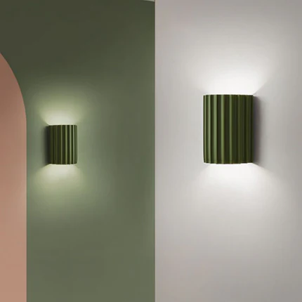 Contemporary Nordic Resin 2-Light Wall Sconce for Bedroom