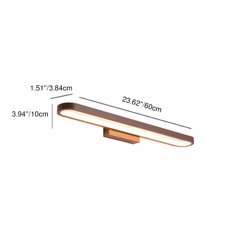 Modern Minimalist Circular Aluminum LED Wall Sconce for Bathroom Mirror