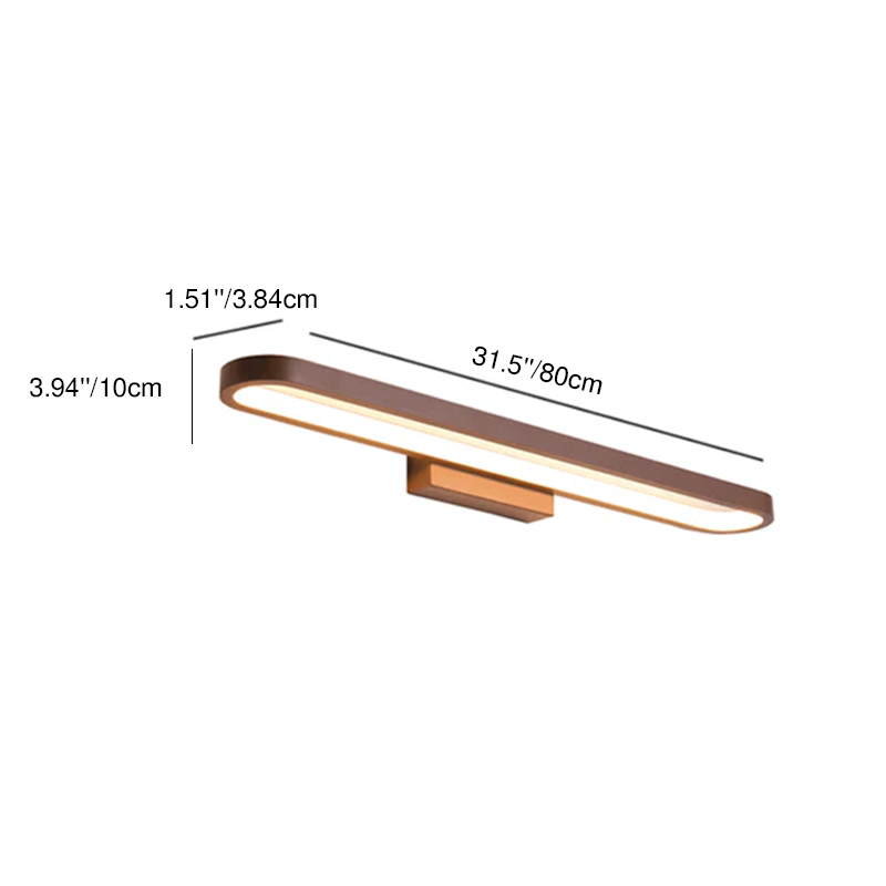 Modern Minimalist Circular LED Vanity Light Mirror Sconce for Bathroom
