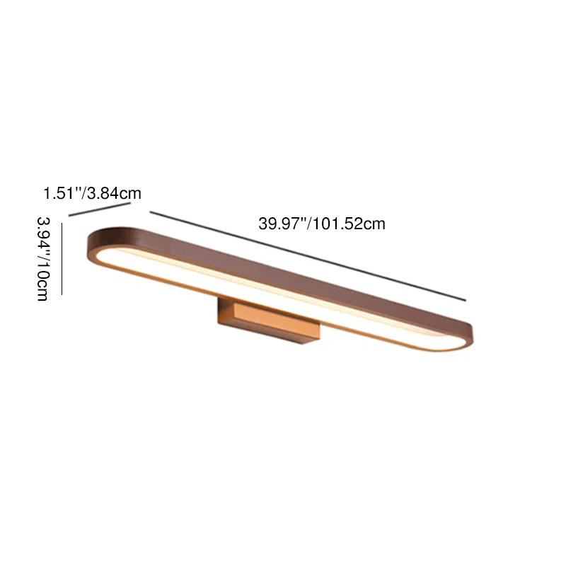 Modern Minimalist Circular LED Vanity Light Mirror Sconce for Bathroom