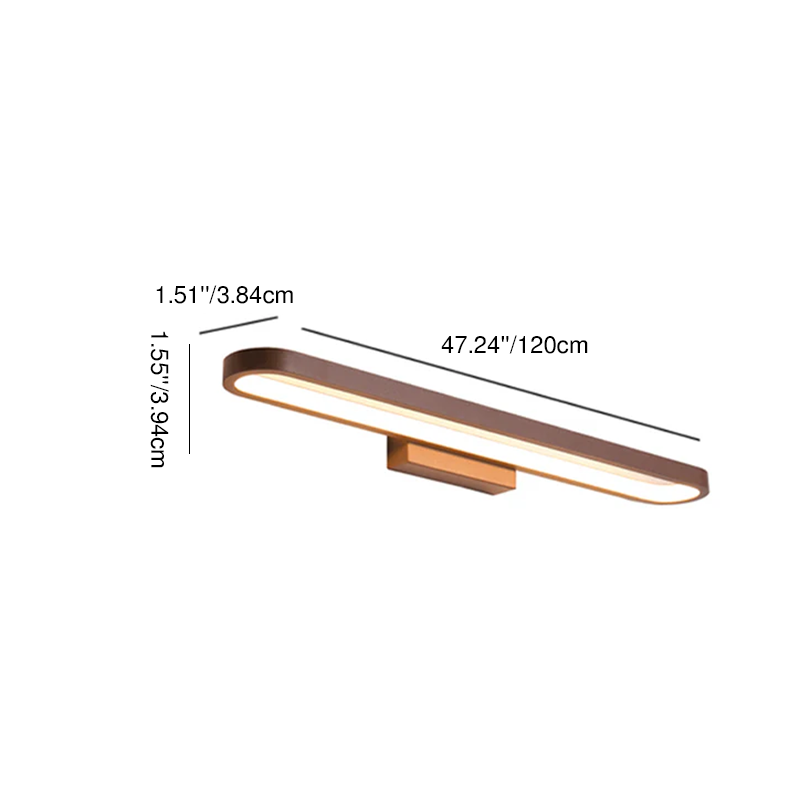 Modern Minimalist Circular LED Vanity Light Mirror Sconce for Bathroom
