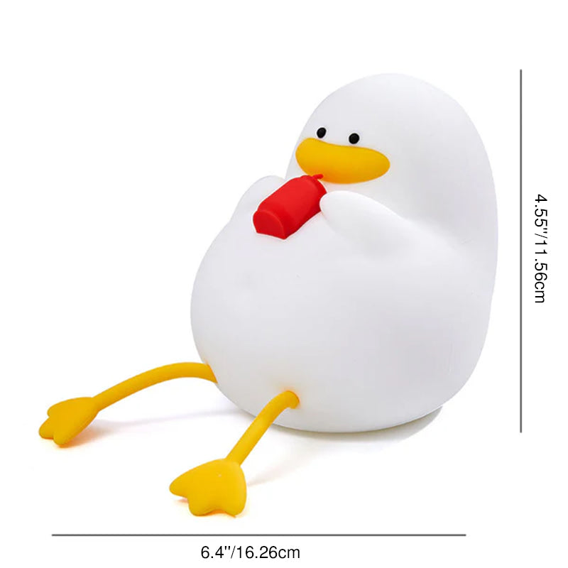 Contemporary Kids Cartoon Duck LED Night Light Table Lamp for Bedroom
