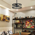 Retro Bladeless Ceiling Fan with Remote - Three Step Dimming LED Mute Design