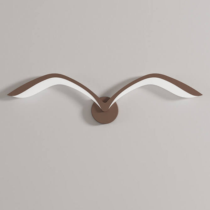 Nordic Minimalist Seagull Acrylic LED Wall Sconce Lamp - Modern Lighting Design, Energy-Efficient, Home Décor, Scandinavian Style, Adjustable Brightness