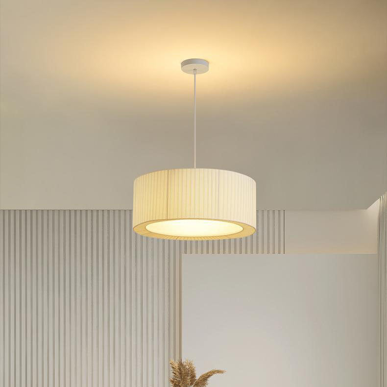 Contemporary Scandinavian Round Iron Acrylic 4/5 Light Pendant for Living Room
