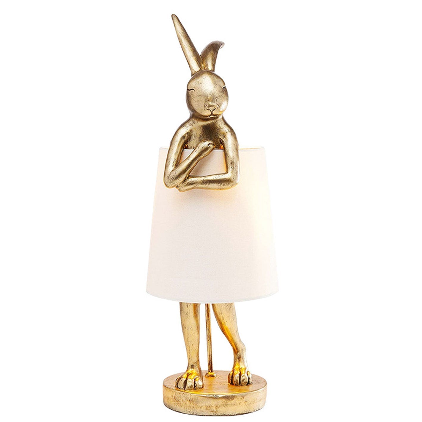 Nordic Apron Rabbit Resin Table Lamp - 1-Light, Eco-Friendly Design, Cute Home Decor, Modern Lighting, Stylish Nightstand Lamp