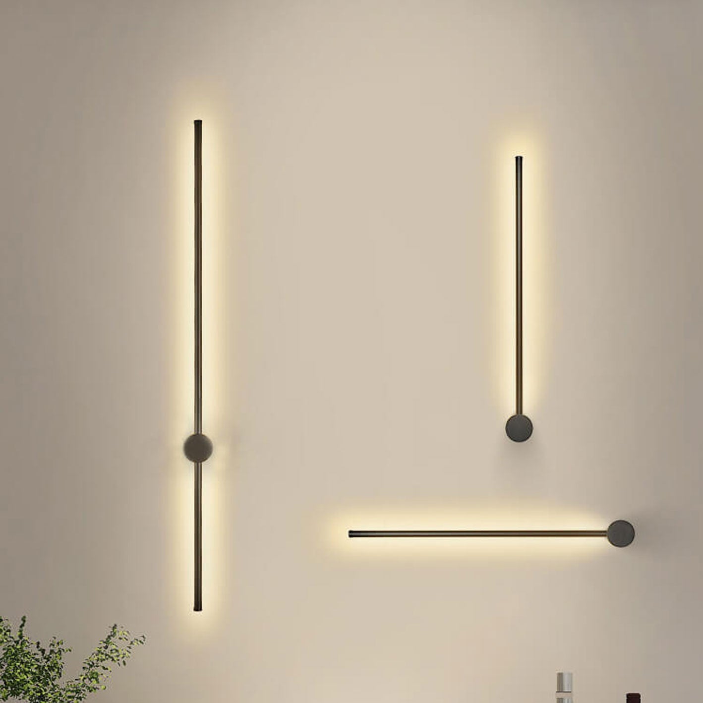 Minimalist Strip Aluminum LED Wall Sconce Lamp - Modern Lighting, Energy-Efficient, Decorative Home Accent, USB Charging, Interior Wall Light